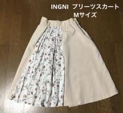 【古着】INGNI プリーツスカート フラワー柄 裏地付きのサムネイル