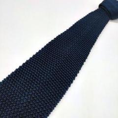 【美品　シルク100%】ビームスエフ　ニットタイ　ネクタイ　メッシュ　イタリア製 美品 シルク100%】ビームスエフ ニットタイ ネクタイ メッシュ