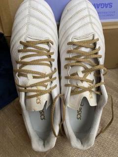 ASICS PRO ホワイト/ゴールド スパイクシューズ
