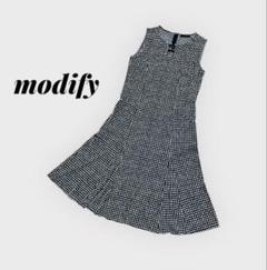 modify モディファイ　ドット柄　ワンピース　ワールド　40