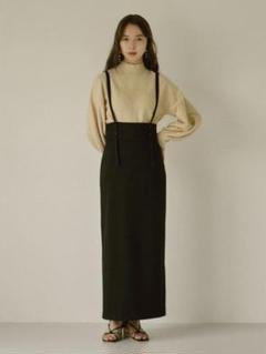 タグ付 eaphi 2way suspender skirt ブラック 完売品 - メルカリ