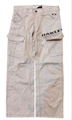 00s OAKLEY フロントロゴ テック ナイロン カーゴパンツ - メルカリ