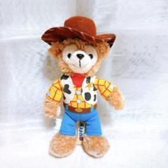 【超レア】香港ディズニー 限定 ダッフィー ウッディーコスチューム キーホルダー