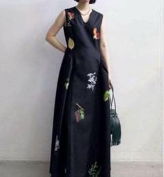 Mサイズ】ELEANOR LINEN LIKE DRESS Ameri VINTAGE（アメリ
