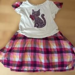 ♡ANNA SUI mini 猫デザイン ワンピース 120♡ - メルカリ