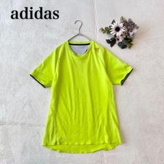【アディダス】半袖Tシャツ（Ｆ）英字 ネオンカラー スポーツパフォーマンスロゴ