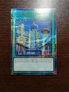 摩天楼２ーヒーローシティ　レリーフ　PSA9 遊戯王 摩天楼2-ヒーローシティ レリーフ 摩天楼スカイ