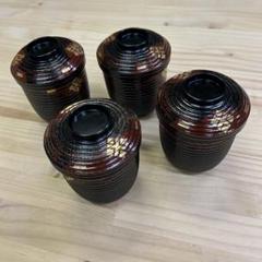 A1100-13/輪島塗/坂口松晃堂製/末廣舟蒔絵吸物椀5客/共箱/漆塗器/ A1100-13/輪島塗/坂口松晃堂製/末廣舟蒔絵吸物椀5客/共箱/漆塗器/