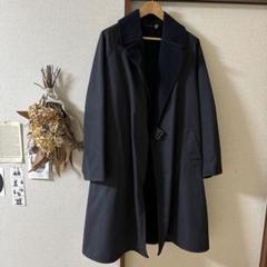 comoli 16AW ウールナッピング タイロッケンコート ネイビー