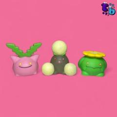 ポケモン - ポケモンキッズ（ハネッコ、ワタッコ（クリア）ポポッコ）指人形　No.B326 ポケモン - 【激レア】ポケモンキッズ（ハネッコ、ワタッコ