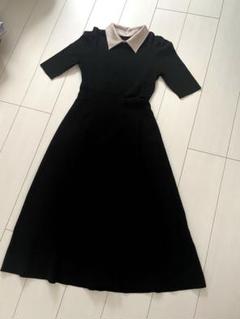 PROPORTION BODY DRESSING 衿付ニットワンピース