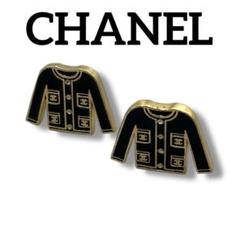 美品 CHANEL ジャケット モチーフ ビンテージ イヤリング ゴールド 希少