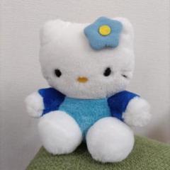 【希少レア】カオハナブルーキティぬいぐるみ　サンリオ年代物　平成レトロ　可愛い