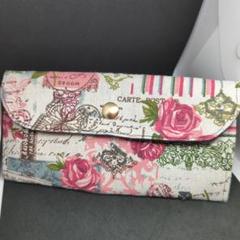 ハンドメイド ファスナーポケット付き 長財布(˶◜ᵕ◝˶)