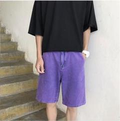 カラーハーフパンツ