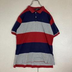 USA輸入　USA製90sラルフローレン　刺繍ロゴ　ポロシャツ　ヴィンテージ