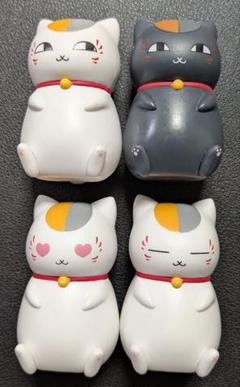 夏目友人帳 ミニフィギュア ニャンコ先生と黒ニャンコ 4種セット