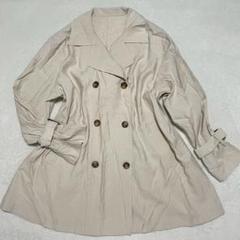 新品✨イング◇ベルト付きトレンチコート ダブルブレスト アウター ミドル丈 M