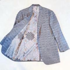 ETRO エトロ テーラードジャケット 2B ペイズリー ウール リネン 48