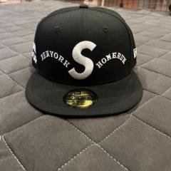 supreme Homerun S Logo New Era 7 1/4 黒 - メルカリ