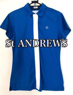 St.Andrews - セントアンドリュース 青色ポロシャツ(Ssize) 1-240101429182-m-01-pl.jpg