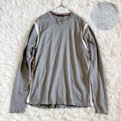 GIVENCHY ジバンシー　フロントロゴ刺繍　ロングスリーブ Tシャツ　グレー