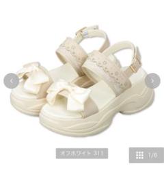 しまむら　青木美沙子　サンダル しまむら 青木美沙子 サンダル 黒 Mサイズ - メルカリ