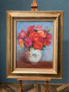 藤江幾太郎☆薔薇　バラ　油絵 2025年最新】薔薇の絵画の人気アイテム - メルカリ