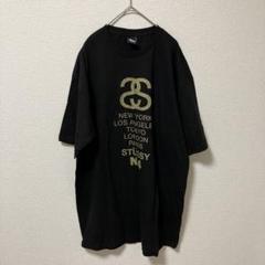ステューシー　STUSSY XL 黒 グラフィックTシャツ