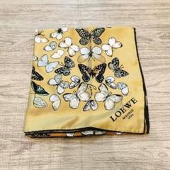 【未使用・タグ付】ロエベ シルクスカーフ 大判 フルーツ柄 イタリア製 LOEWE(ロエベ) / スカーフ/シルク/総柄/レディース/フルーツ