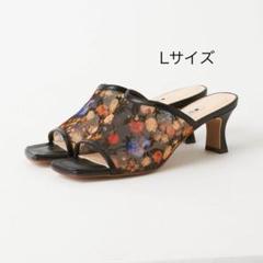 【値下げ不可】DIANA 絵画シリーズ　レース　ミュールサンダル　L DIANA ダイアナ 23 絵画シリーズ ゴッホ ミュール サンダル