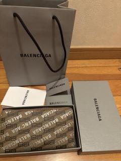 値下げ可能 BALENCIAGABBモノグラムラウンドジップ財布