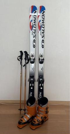 Salomon Kazama スキーセット 板130 ブーツ24.0-24.5 Salomon Kazama スキーセット 板130 ブーツ24.0-24.5