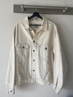ホワイトデニムジャケット Lサイズ　リーヴァイス　Levi’s