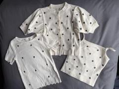 女の子　アンサンブル　トップス　3点セット　 120