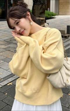 ロゴニットしスウェット　エメイン Aimeine エメイン ロゴニットスウェット