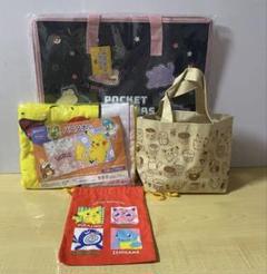 テ押上　ポケットモンスター 巾着トートバッグバスタオル