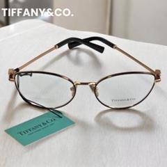 【極美品】ティファニー　めがね　キャットアイシェイプ TF 1159－B 極美品】ティファニー めがね キャットアイシェイプ TF 1159－B
