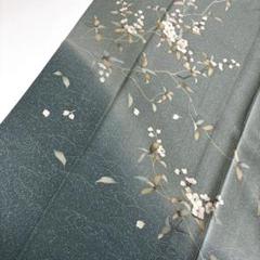 加賀友禅　訪問着　正絹　着物　反物　作家物　落款　南久　浜ちりめん　未使用一部難 リサイクル着物 付下げ訪問着 中古 正絹 未使用品 仕立て上がり