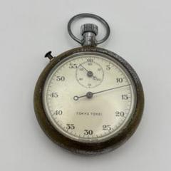 稼働品!! TOKYO CLOCK/トーキョークロック 4石 手巻き ストップウォッチ USED品 東京時計 TOKYO CLOCK アナログストップウォッチ 手巻き式