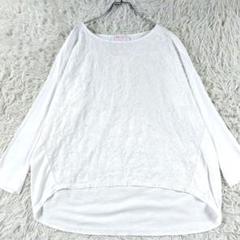 美品 BEARDSLEY 22ss レース刺繍花柄 長袖 大きめカットソーロンT
