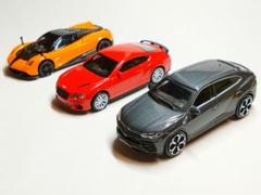 ベントレー ミニカー 3台セット Bentley コンチネンタル GT 1/24 ミニカー 全3色 ライト点灯