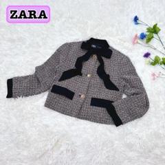 最も優遇 ZARA ザラ ツイード ジャケット ボウタイ リボン セレモニー ジャケット・アウター