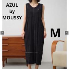 AZULbyMOUSSY ノースリーブロングワンピース ブラック