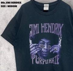 00s ジミ・ヘンドリックス パープルヘイズ 半袖 Tシャツ フェード ブラック
