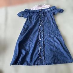 メゾピアノ デニム ワンピース 90 120セット mezzo pianoのフリマアイテム一覧