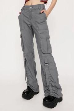 SLY▼L／W MILITARY FLARE パンツ▼2本セット SLY L／W MILITARY FLARE パンツ GRY -靴＆ファッション通販