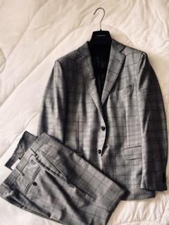 【極美品】最高級エルメネジルドゼニア　トロフェオスーツ　チェック柄 極美品】最高級エルメネジルドゼニア トロフェオスーツ チェック