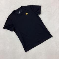 デサント　Tシャツ ロゴ刺繍 吸汗速乾 ブラック 半袖M