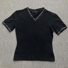 ドルチェ＆ガッバーナ ドルガバ Tシャツ 半袖 レース 花柄 白×黒
